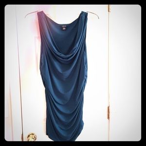 Torrid teal ruched top NWOT